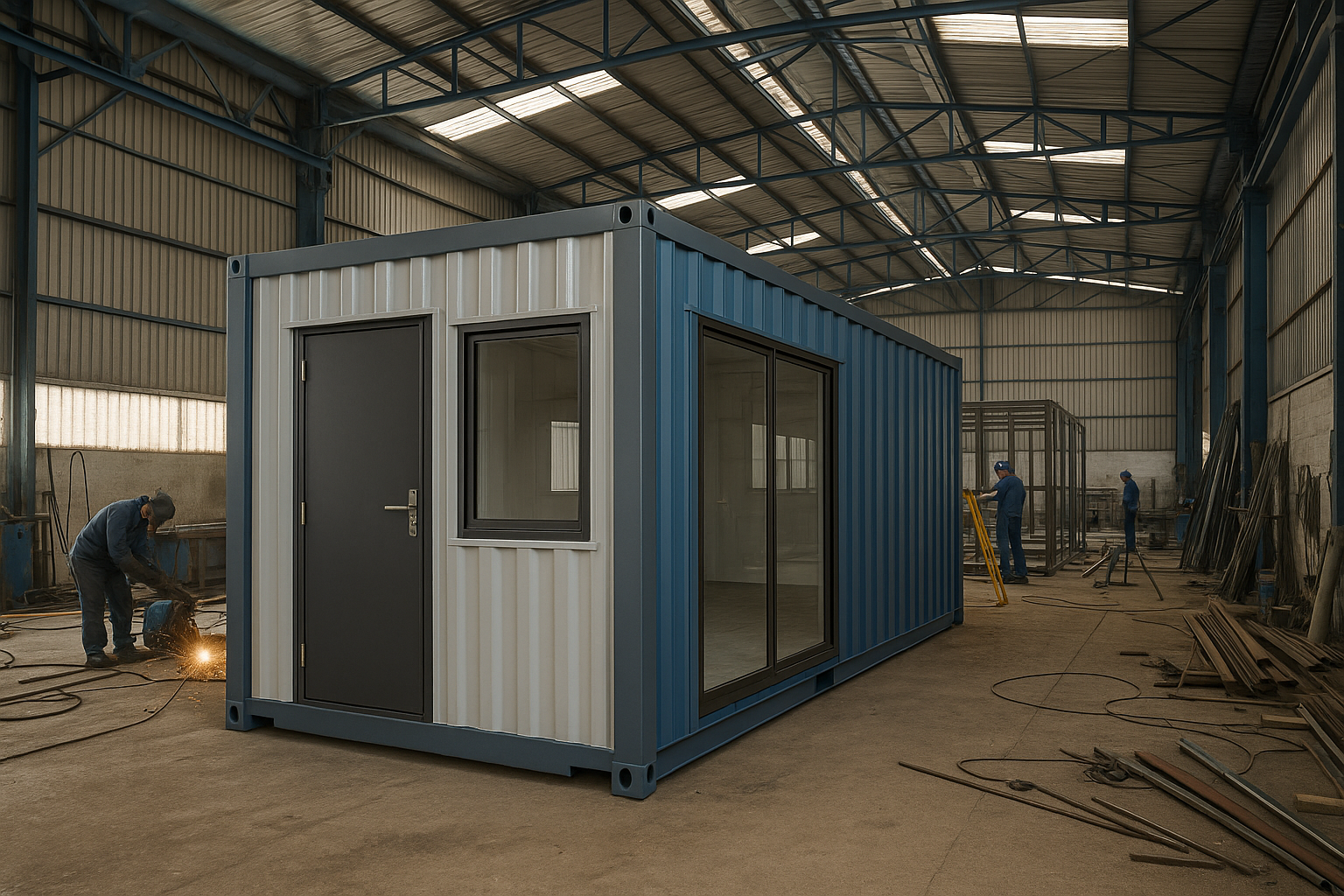 Manufacturing of a container